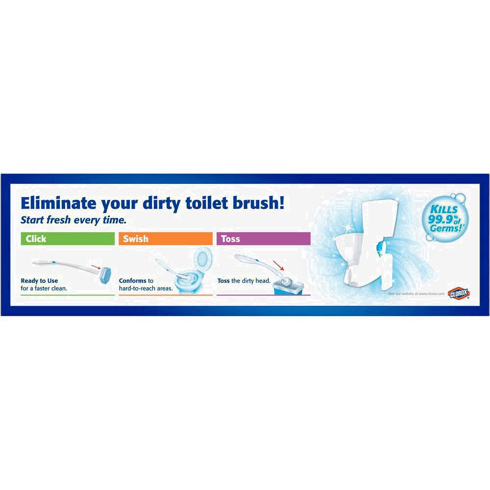 slide 74 of 176, Clorox Toilet Wand 3-in-1 Starter Toliet Cleaning Kit, 1 ct