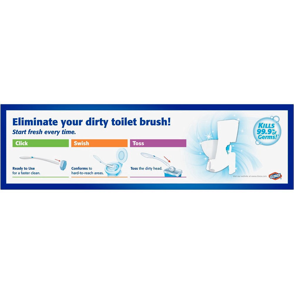 slide 158 of 176, Clorox Toilet Wand 3-in-1 Starter Toliet Cleaning Kit, 1 ct