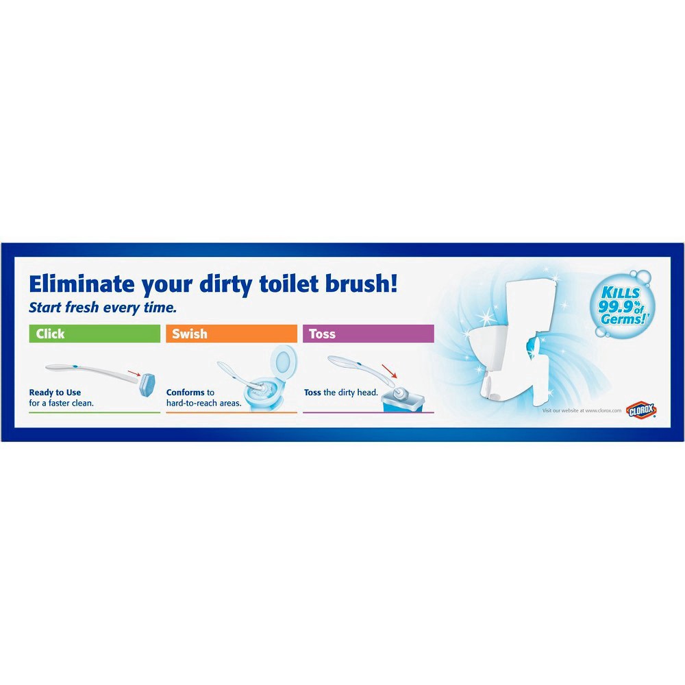 slide 101 of 176, Clorox Toilet Wand 3-in-1 Starter Toliet Cleaning Kit, 1 ct