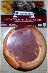 Great American Steak Company Bacon Wrapped Beef Fillets
