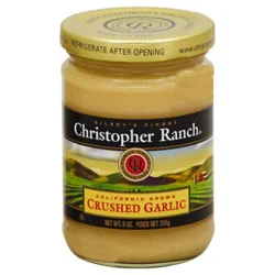 Christopher Ranch Garlic Crushed Prepacked Jar - 9 Oz
