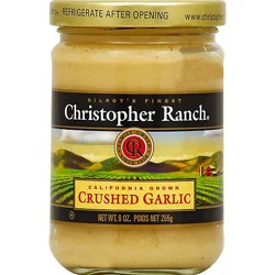 Christopher Ranch Garlic Crushed Prepacked Jar - 9 Oz