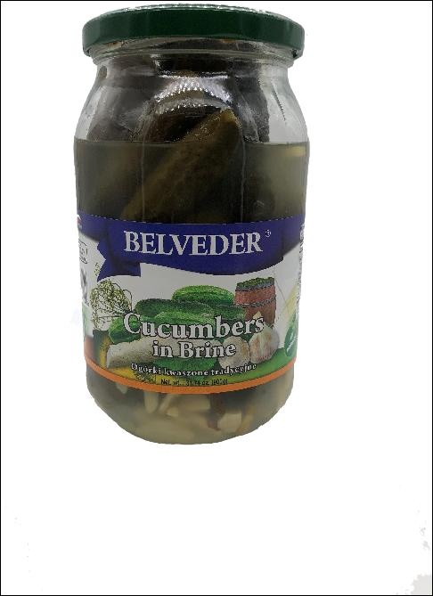 slide 1 of 1, Belveder Cucumbers In Brine, 31.74 oz