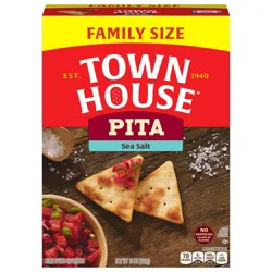 Town House Pita Oven Baked Crackers Sea Salt