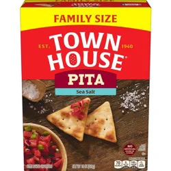 Town House Pita Oven Baked Crackers Sea Salt