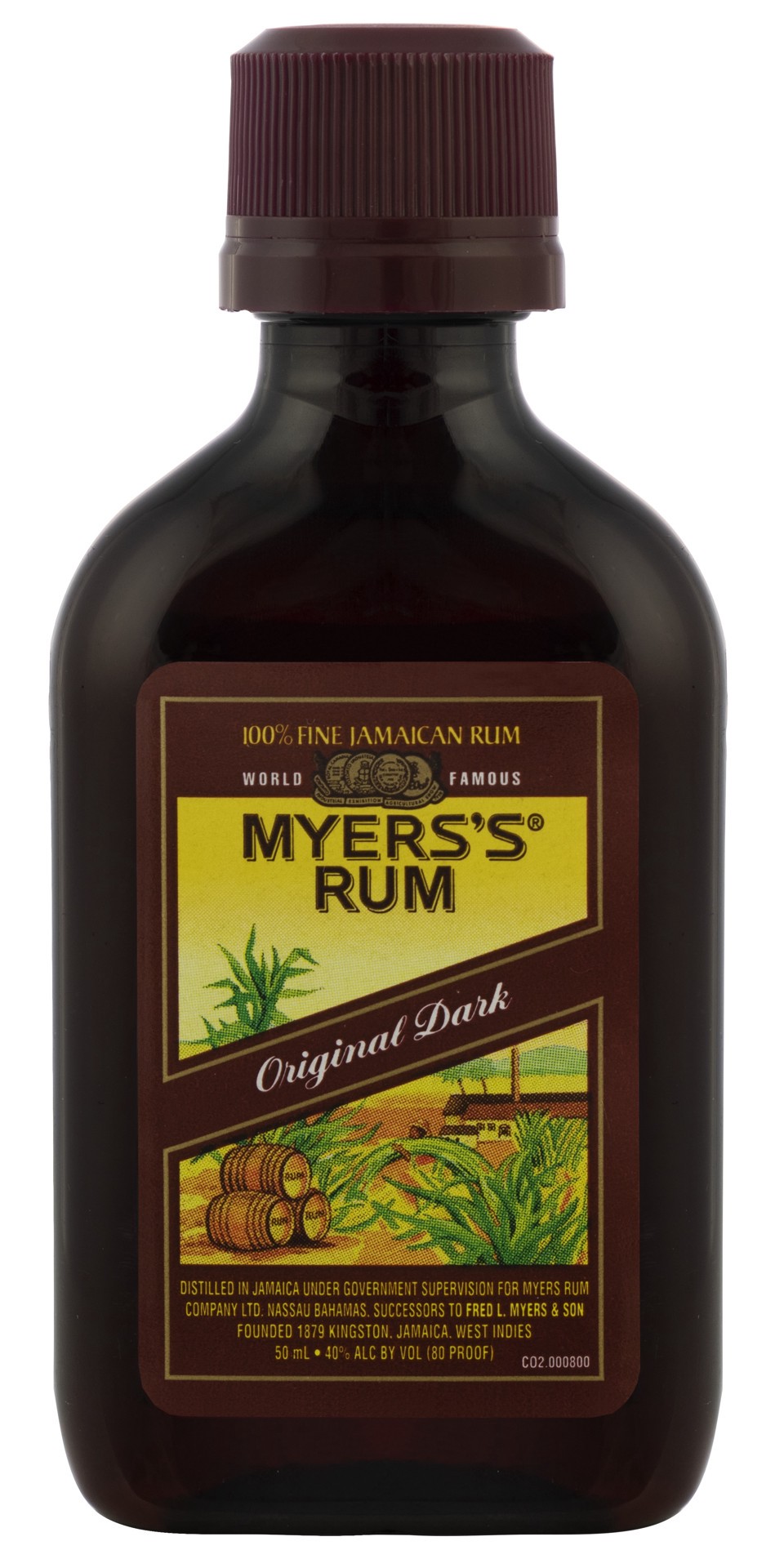 slide 1 of 2, Myers's Dark Rum 50ml 80 Proof, 50 ml