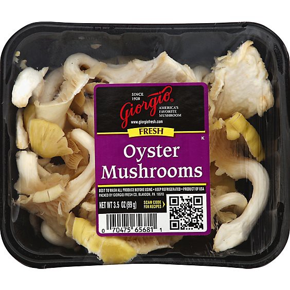 slide 1 of 1, Mushrooms Oyster Prepacked - 3.2 Oz, 3.5 oz