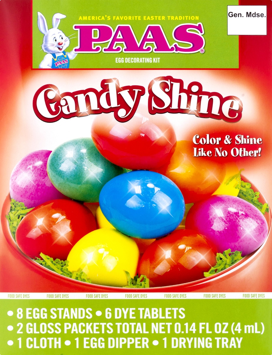 slide 8 of 9, PAAS Egg Decorating Kit, Candy Shine, 1 ct