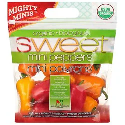 Peppers Bell Peppers Sweet Mini Organic Prepacked - 16 Oz