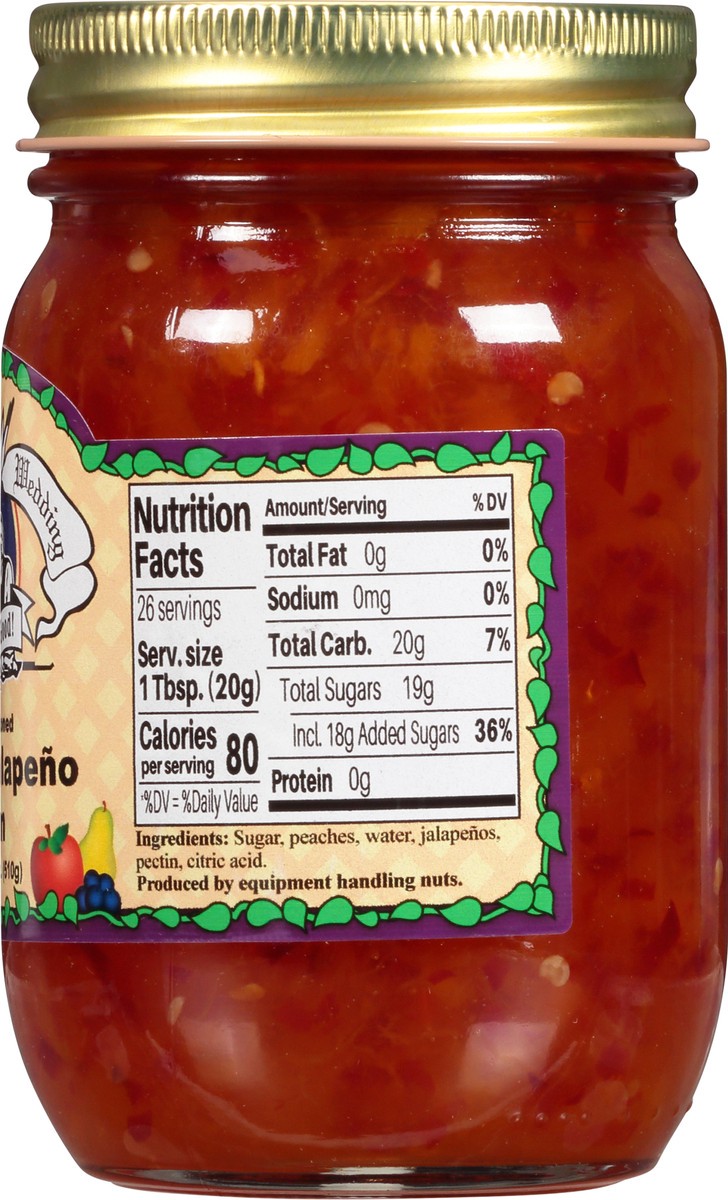 slide 12 of 14, Amish Wedding Old Fashioned Peach Jalapeno Jam 18 oz, 18 oz