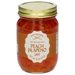 Amish Wedding Old Fashioned Peach Jalapeno Jam 18 oz