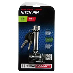 Towsmart Right Angle Receiver Lock, Chrome Plated 730