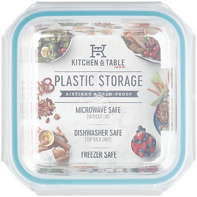 slide 1 of 1, H-E-B Square Snaplock Container, 250 ml