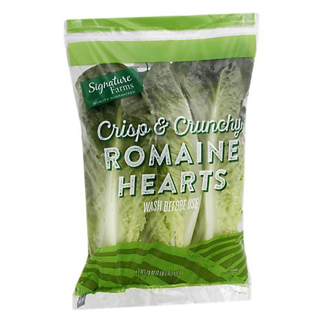 slide 1 of 1, Signature Farms Signature Select/Farms Romaine Hearts Prepackaged - 3 Count, 3 ct