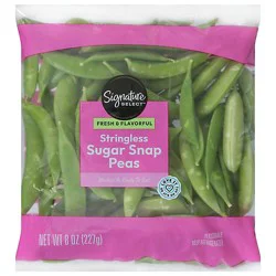 Signature Select/farms Sugar Snap Peas Stringless Prepackaged - 8 Oz