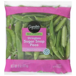 Signature Select/farms Sugar Snap Peas Stringless Prepackaged - 8 Oz