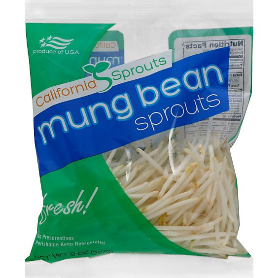 slide 1 of 1, Bean Sprouts Prepacked, 8 oz