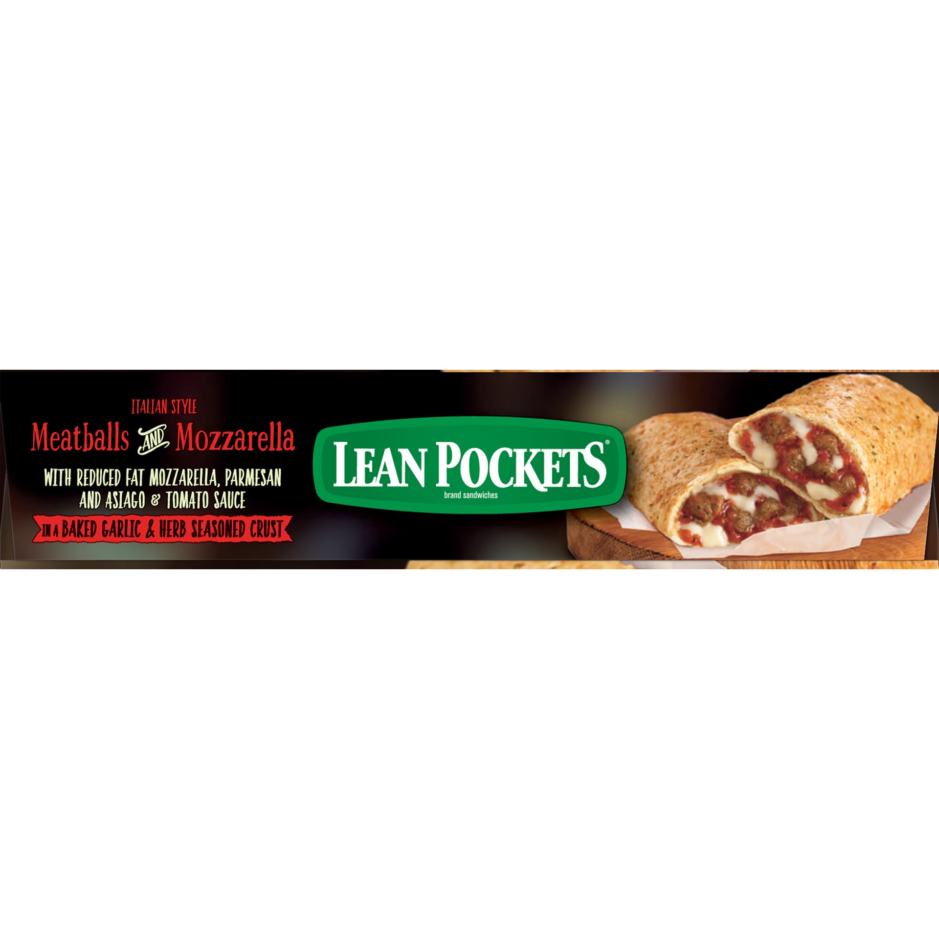 slide 5 of 9, Lean Pockets Frozen Sandwiches Meatballs & Mozzarella 2-Pack, 2 ct; 4.5 oz