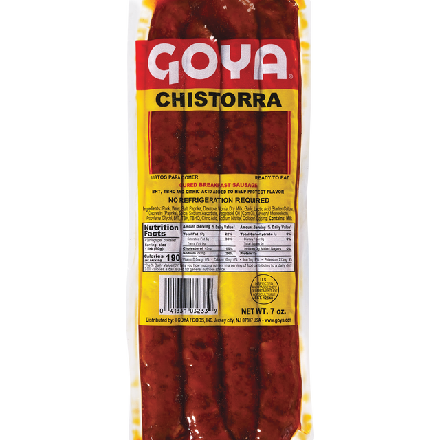 slide 1 of 1, Goya Chistorra, 7 oz