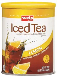 Weis Quality Lemon Iced Tea Mix - 50.2 oz
