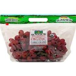 Organic Red Seedless Grapes - 2 Lb
