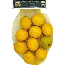 Organic Lemons Prepacked Bag - 2 Lb