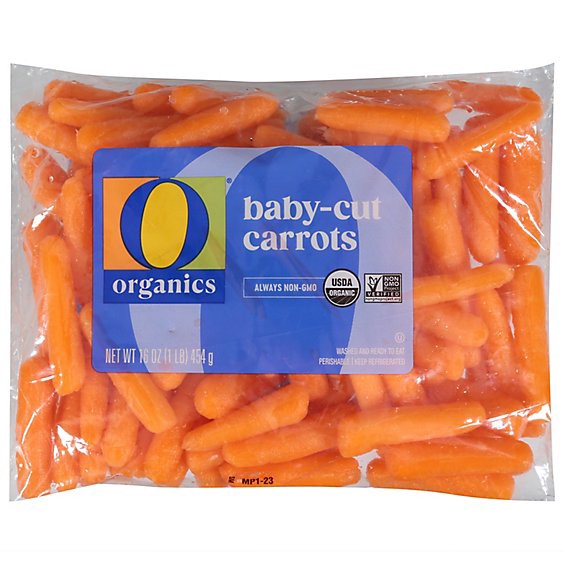slide 1 of 1, O Organics Baby-Cut Carrots - 16 Oz, 16 oz