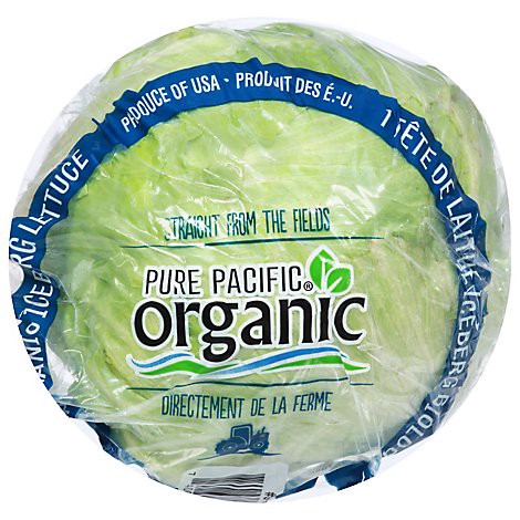 slide 1 of 1, Cal-Organic Farms Organic Iceberg Lettuce, 1 ct