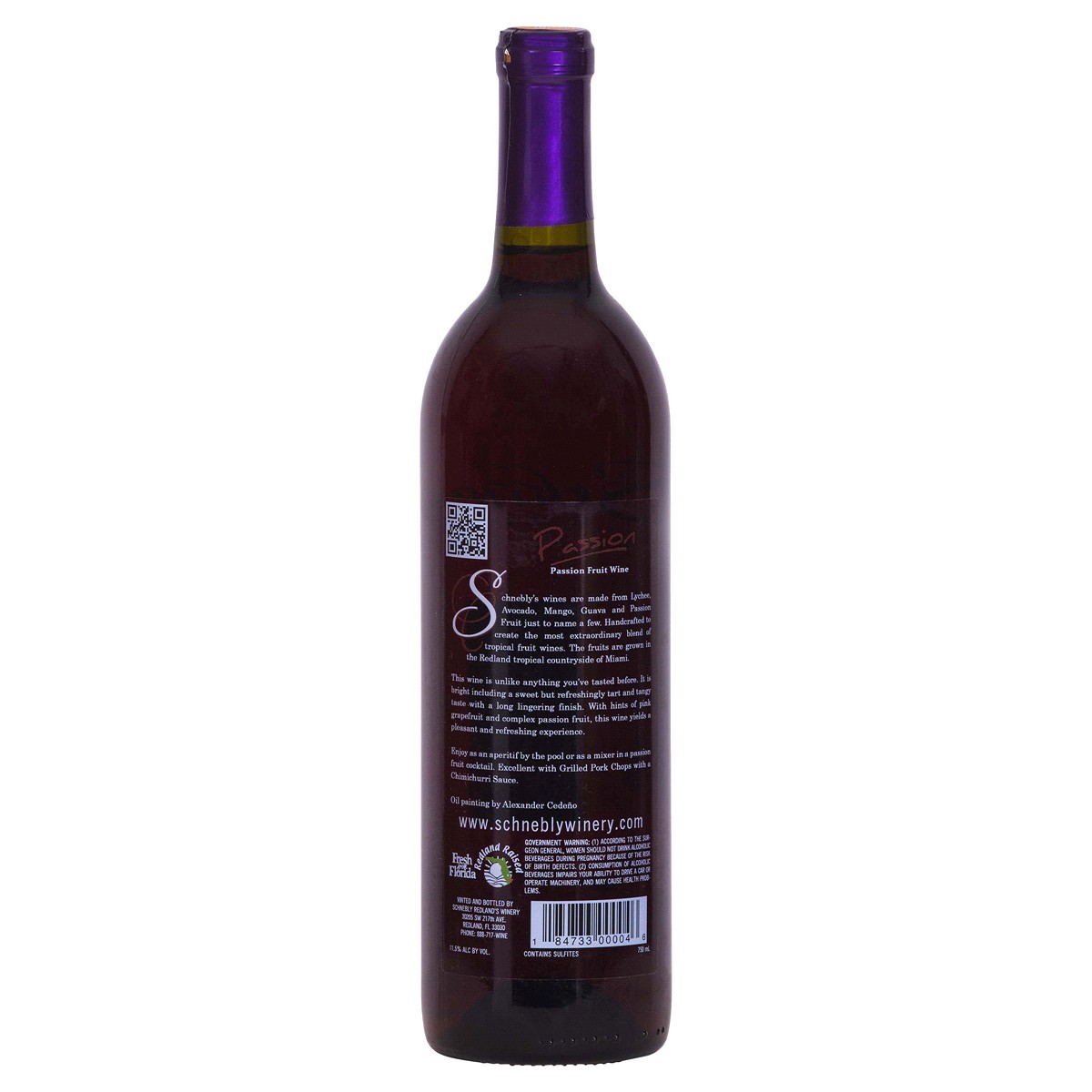 slide 2 of 2, Schnebly Passion Fruit Wine, 750 ml