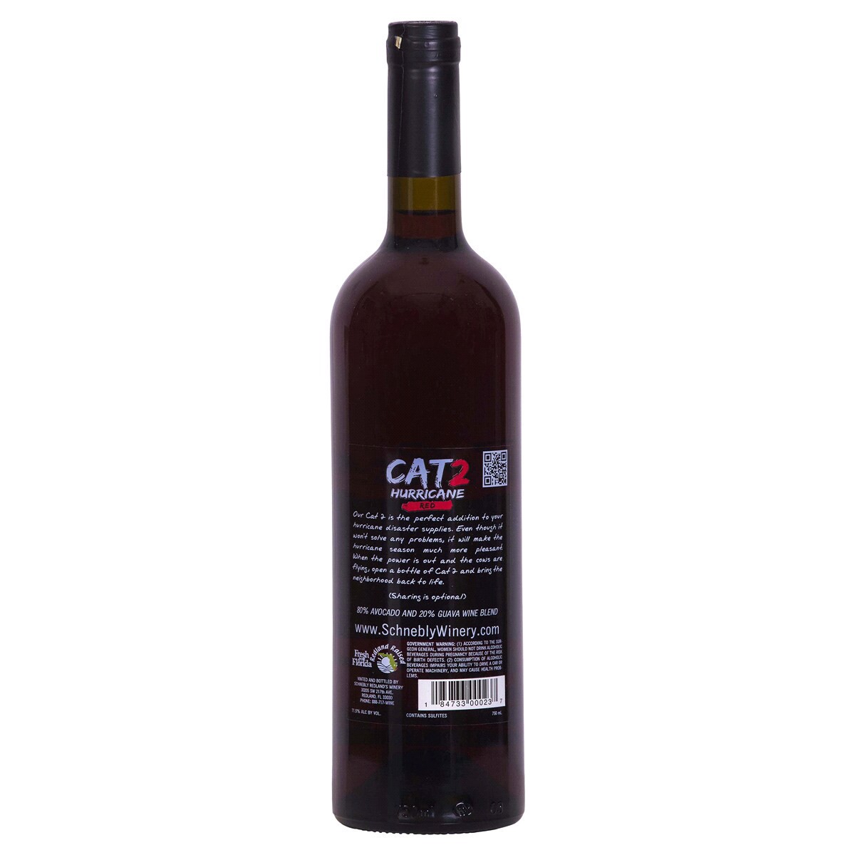 slide 2 of 2, Schnebly Cat 2 Hurricane Red Wine, 750 ml