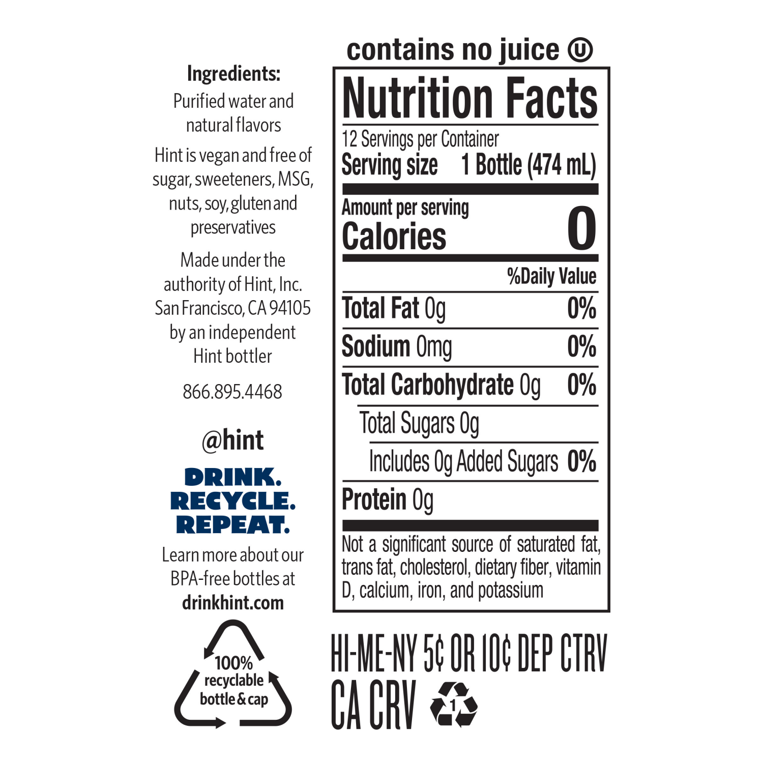 slide 3 of 3, Hint Assorted Water 12 - 16 fl oz Bottles, 12 ct