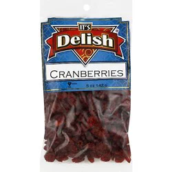 Its Delish Dried Cranberry Fruit Prepacked - 5 Oz