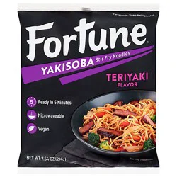 Fortune Yakisoba Noodle Teriyaki Stir-Fry Prepacked - 7.7 Oz