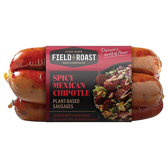 slide 1 of 1, Field Roast Grain Meat Vegetarian Chipotle Sausage - 12.9 Oz, 12.9 oz