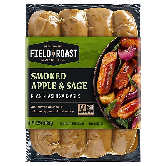 slide 1 of 1, Field Roast Grain Meat Vegetarian Smoked Apple Sage Sausage - 12.9 Oz, 12.9 oz