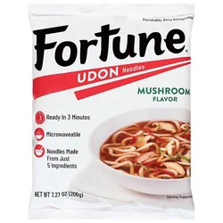 Fortune Udon Noodles Mushroom Prepacked - 7 Oz