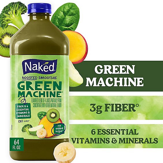 slide 1 of 1, Naked Boosted Smoothie Green Machine - 64 Fl. Oz., 64 fl oz