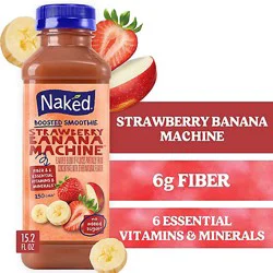 Naked Boosted Smoothie Strawberry Banana Machine - 15.2 Fl. Oz.