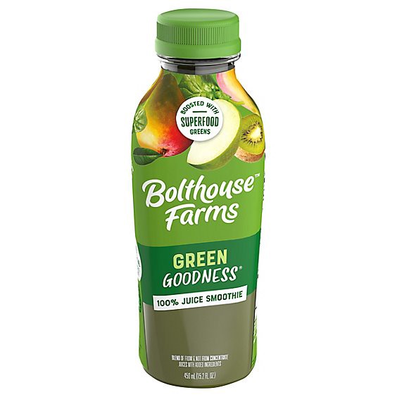 slide 1 of 1, Bolthouse Farms Smoothie Green Goodness 100% Fruit Juice - 15.2 Fl Oz, 15.2 fl oz