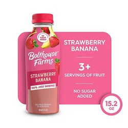 Bolthouse Farms 100% Fruit Juice Smoothie Strawberry Banana - 15.2 Fl Oz