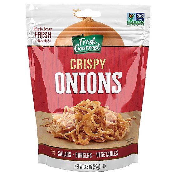 slide 1 of 1, Fresh Gourmet Crispy Onions Lightly Salted - 3.5 Oz, 3.5 oz