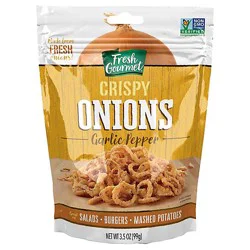 Fresh Gourmet Garlic Pepper Crispy Onions - 3.5 Oz