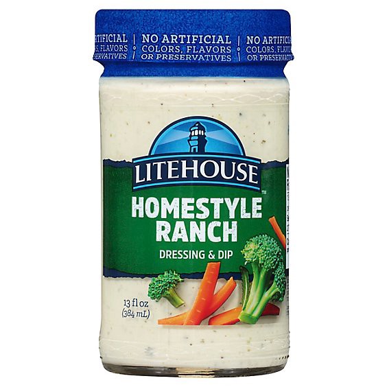 slide 1 of 1, Litehouse Homestyle Ranch Dressing & Dip - 13 Fl Oz, 13 fl oz
