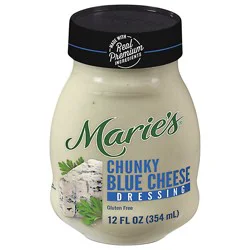 Maries Salad Dressing & Dip Real Premium Non Gmo Oil Chunky Blue Cheese - 12 Fl. Oz.