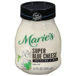 Maries Salad Dressing & Dip Real Premium Non Gmo Oil Super Blue Cheese - 12 Fl. Oz.