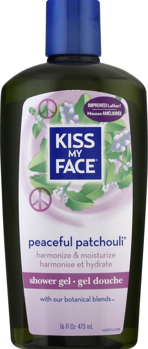 slide 1 of 9, Kiss My Face Patchouli Bath And Shower Gel, 16 oz