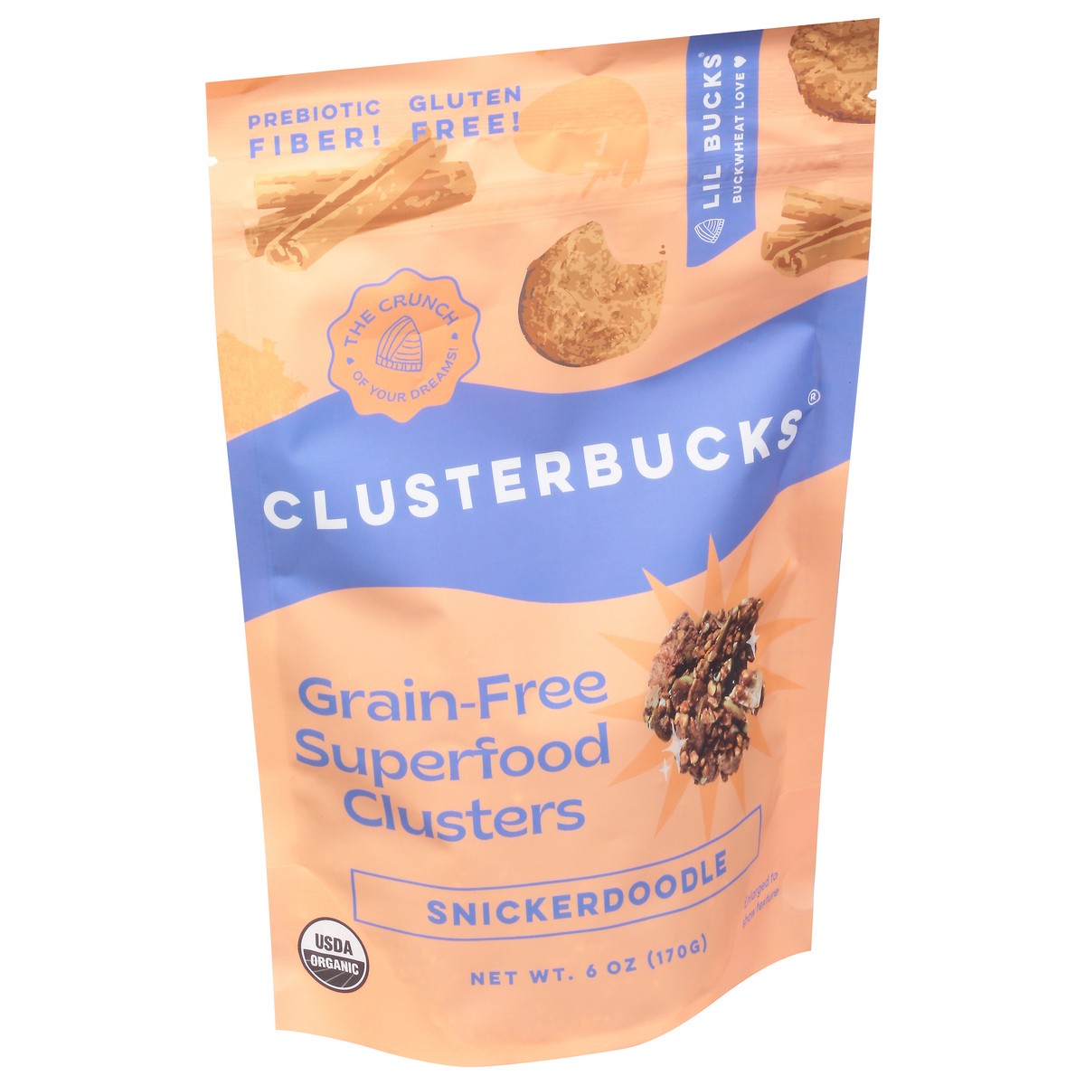 slide 11 of 13, Clusterbucks Snickerdoodle Grain-Free Superfood Clusters 6 oz, 6 oz