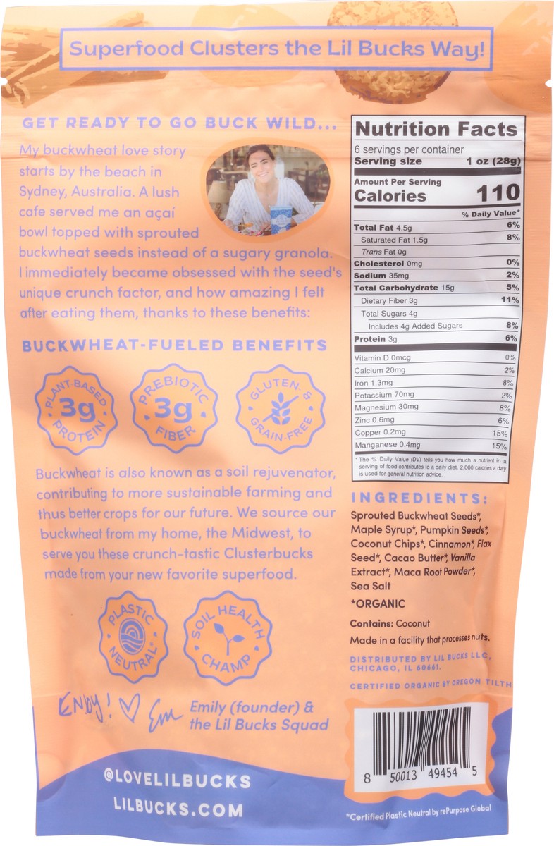slide 2 of 13, Clusterbucks Snickerdoodle Grain-Free Superfood Clusters 6 oz, 6 oz