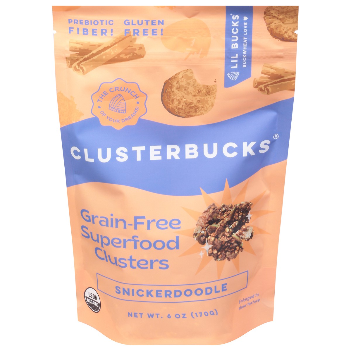 slide 1 of 13, Clusterbucks Snickerdoodle Grain-Free Superfood Clusters 6 oz, 6 oz