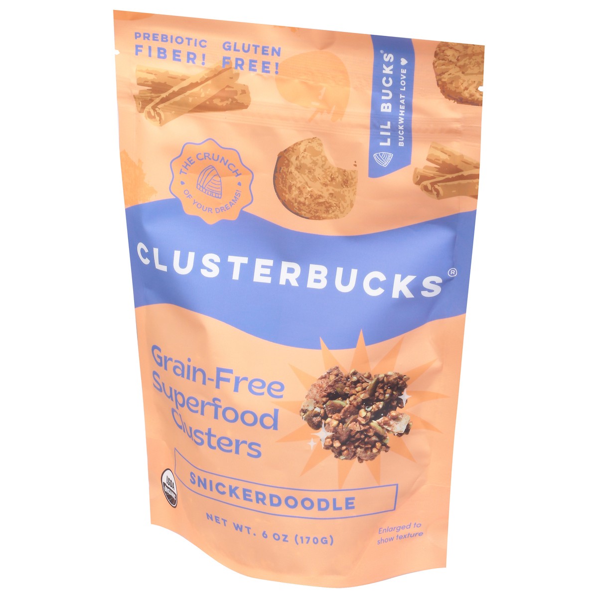 slide 10 of 13, Clusterbucks Snickerdoodle Grain-Free Superfood Clusters 6 oz, 6 oz